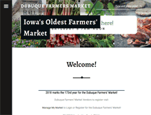 Tablet Screenshot of dubuquefarmersmarket.org